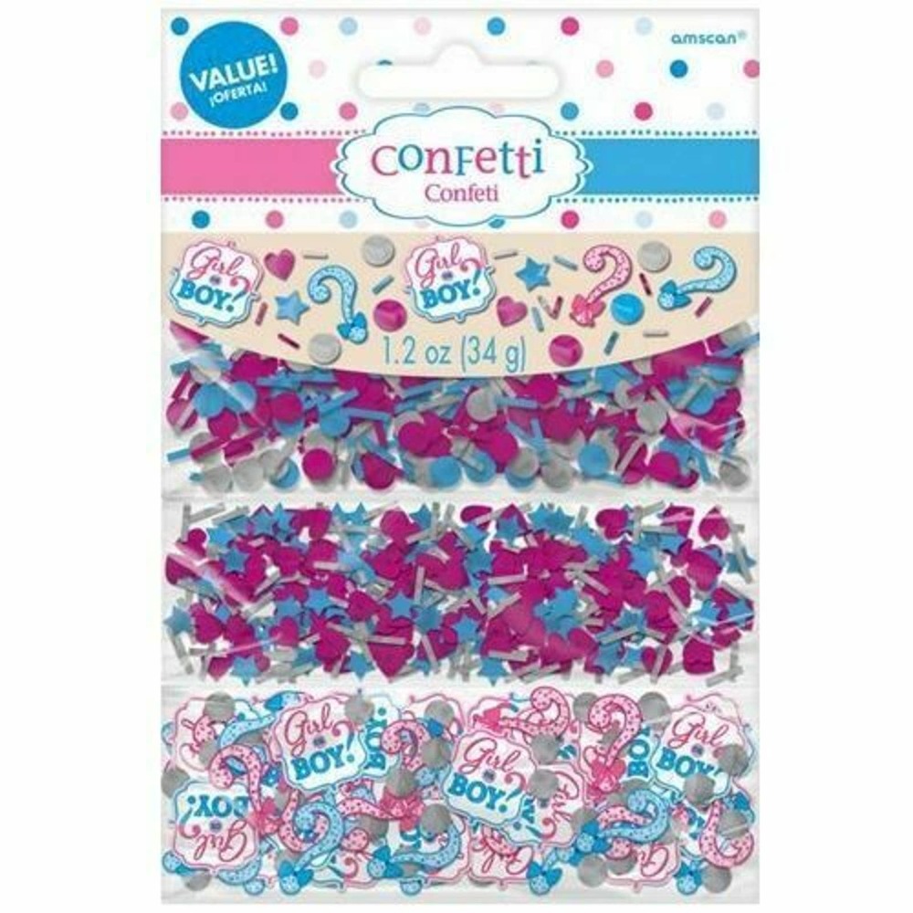 Baby Shower Girl or Boy Confetti Value Pack 2 Packs Gender Reveal PARTY
